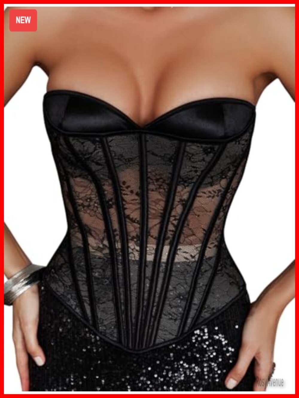 Overbust Corset Top Steel Boned Lace Up Bustier Bridal Cosplay